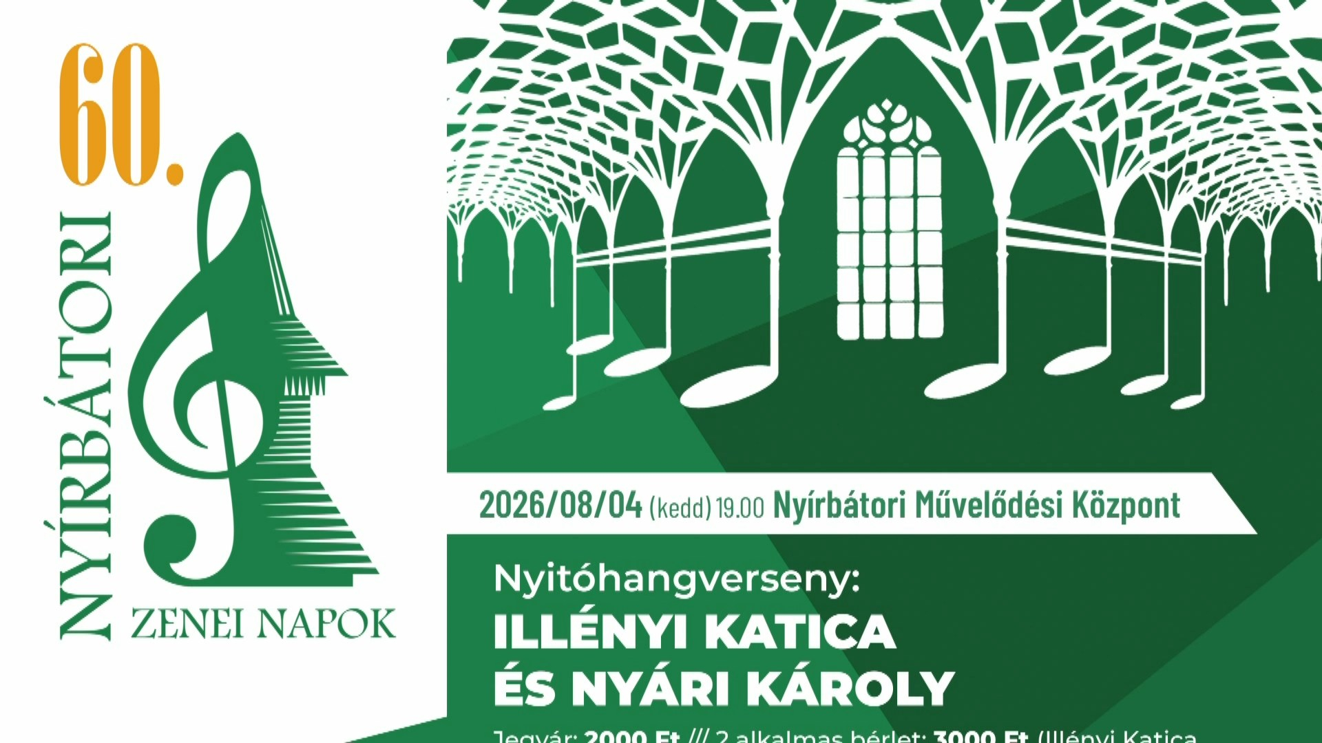 AUGUSZTUSBAN ZENEI NAPOK NYÍRBÁTORBAN