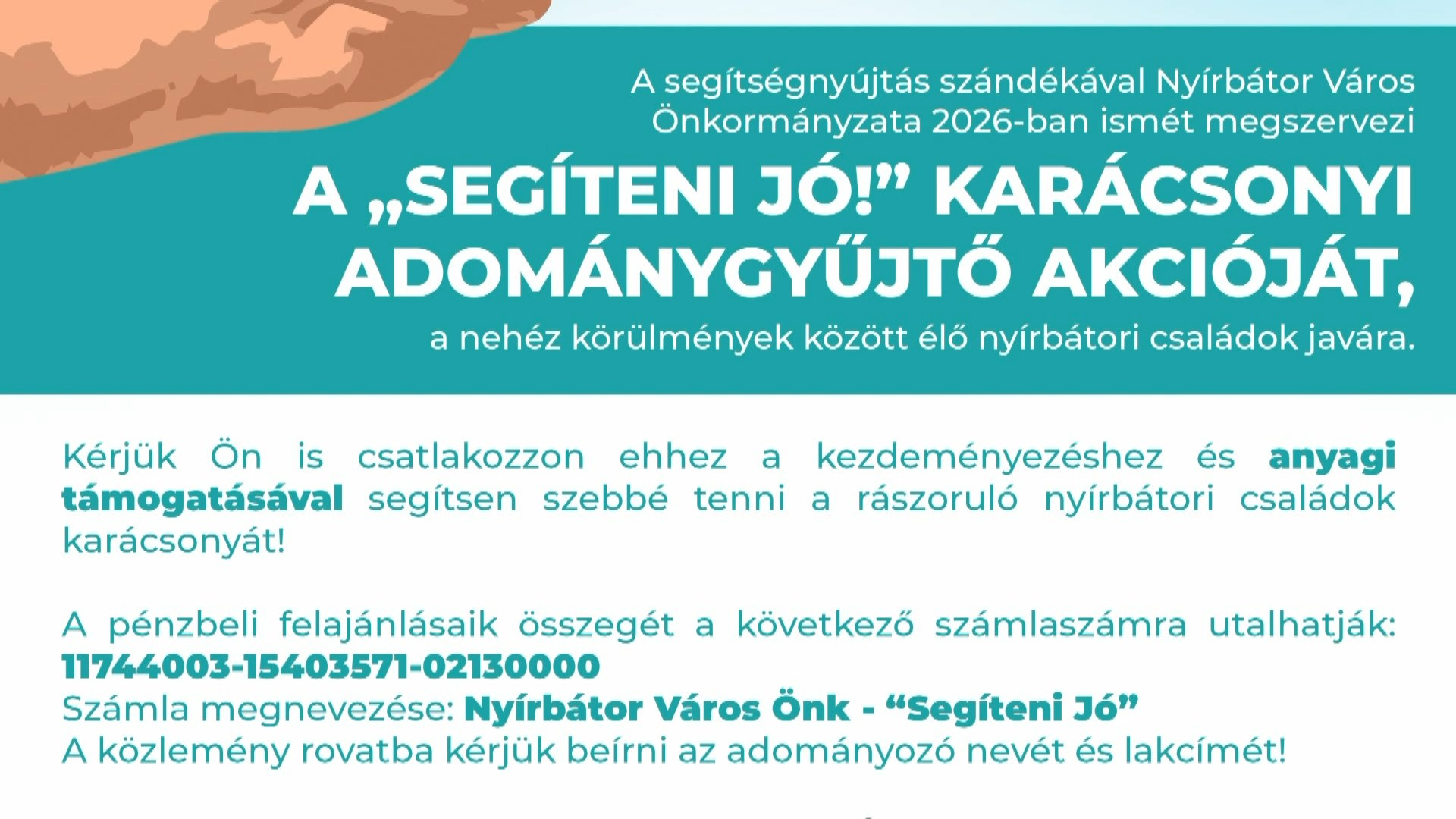  SEGÍTENI JÓ! – VÁRJÁK AZ ADOMÁNYOKAT